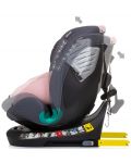 Столче за кола Chipolino - Supreme, 360°, IsoFix, i-Size, 40-150 cm, фламинго - 6t