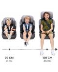 Столче за кола KinderKraft - Comfort Up, I-Size, 75-150 cm, сиво - 9t