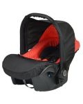Детско столче за кола Baby Merc - Zipy, до 9 kg, черно и червено - 1t