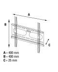 Стойка за телевизор Hama - 11757, 32-56", черна - 3t