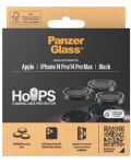 Стъклен протектор за камера PanzerGlass - Hoops, iPhone 14 Pro/Pro Max, черен - 3t