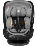 Столче за кола KikkaBoo - Multistage, 0-36 kg, с IsoFix, Dark Grey - 3t