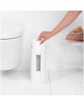 Стойка за резервна тоалетна хартия Brabantia - ReNew, White - 6t