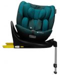 Столче за кола KinderKraft - I-Fix 360°, i-Size, 40-150 cm, Harbor Blue - 2t