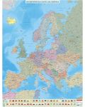 Политическа стенна карта на Европа (1:4 000 000) - 1t