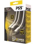 Steelplay Dual Play & Charge 3 m Type-C cable, White (PS5) - 1t