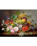Пъзел Castorland от 2000 части - Натюрморт с плодове и цветя - 2t