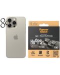 Стъклен протектор за камера PanzerGlass - Titanium Hoops, iPhone15 Pro/15 Pro Max, titanium - 1t