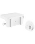 Стойка за тоалетна хартия и рафт Umbra - Flex Adhesive, бяла - 7t