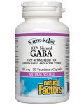 Stress-Relax GABA, 100 mg, 90 капсули, Natural Factors - 1t