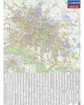 Стенна административна карта на София 1:20 000, ламинирана 100/140 (Датамап) - 1t