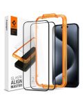 Стъклени протектори Spigen - tR AlignMaster, iPhone 15 Pro, 2 броя - 1t
