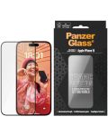 Стъклен протектор PanzerGlass - Ceramic Protection, iPhone 15, UWF, черен - 1t