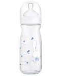 Стъклена бутилка Bebe Confort - Emotion, 270 ml, 0-12м, Sweet Bunny - 1t