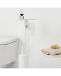 Стойка за тоалетна с поставка и четка Brabantia - MindSet, Mineral Fresh White - 7t