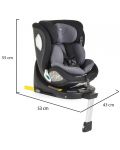 Столче за кола Cangaroo - i-Smart, i-Size, IsoFix, 40-150 cm, черно - 9t