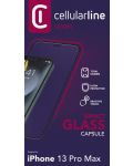 Стъклен протектор Cellularline - Capsule, iPhone 13 Pro Max - 3t