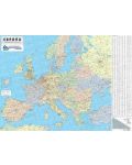 Стенна политическа карта на Европа 1:3 500 000, ламинирана - Колектив - 1t