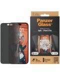 Стъклен протектор PanzerGlass - Privacy UWF, iPhone 15 Plus - 1t