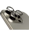 Стъклен протектор за камера PanzerGlass - Titanium Hoops, iPhone15 Pro/15 Pro Max, titanium - 2t
