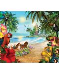 Пъзел SunsOut от 550 части - Островът с палмите, Кейплин Дор - 1t