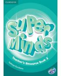 Super Minds Level 3 Teacher's Resource Book with Audio CD / Английски език - ниво 3: Книга за учителя с допълнителни материали - 1t