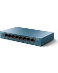 Суич TP-Link - LS108G, 8 порта, черен - 2t