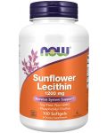 Sunflower Lecithin, 1200 mg, 100 гел капсули, Now - 1t