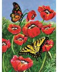 Пъзел SunsOut от 1000 части - Пеперуди и макова, Карлси Кели - 2t