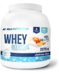 Whey Delicious, white chocolate with peach, 2270 g, AllNutrition - 1t