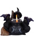 Свещник Nemesis Now Adult: Gothic - Familiar Cauldron, 12 cm - 6t