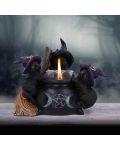 Свещник Nemesis Now Adult: Gothic - Familiar Cauldron, 12 cm - 7t