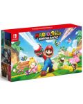 Nintendo Switch + Mario and Rabbids Kingdom Battle - Red & Blue - 1t