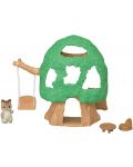 Комплект фигурки Sylvanian Families - Къщичка на дървото, с бебе катеричка - 2t