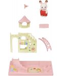 Комплект фигурки Sylvanian Families Baby & Child - Пързалка замък - 3t