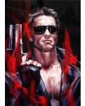 Метален постер Displate Movies: The Terminator - Arnold - 1t