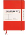 Тефтер Leuchtturm1917 New Colours - А5, бели листове, Lobster, твърди корици - 1t