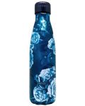 Термос Nerthus - Сини рози, 500 ml - 1t