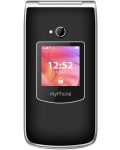 Мобилен телефон myPhone - Rumba 2, 2.4", 32MB, черен - 2t