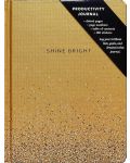 Тефтер Chronicle Books Shine Bright - Златист, 96 листа - 1t