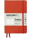 Тефтер Leuchtturm1917 - Outlines, B6+, водоустойчив, оранжев - 1t