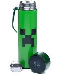 Термос с дигитален термометър Puckator - Minecraft Creeper, 450 ml  - 2t