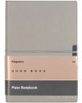 Тефтер Hugo Boss Elegance Storyline - A6, бели листа, сив - 1t