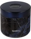 Термобуркан за храна Quokka Whim - Black Marble, 600 ml - 1t