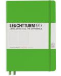 Тефтер Leuchtturm1917 - A5, страници на точки, Fresh Green - 1t