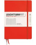 Тефтер Leuchtturm1917 New Colours - А5, линиран, Lobster, твърди корици - 1t