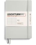 Тефтер Leuchtturm1917 Natural Colors - A5, сив, страници на точки, меки корици - 1t