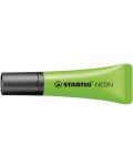 Текст маркер Stabilo Neon - зелен - 1t
