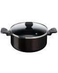 Тенджера с капак Tefal - Simply Clean B5674653, 24 cm, черен - 1t