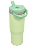 Термочаша Stanley The IceFlow - Flip Straw, 890 ml, светлозелена - 3t